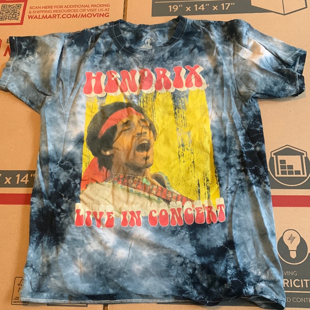 Aeropostale brand Hendrix tye dye blue t-shirt